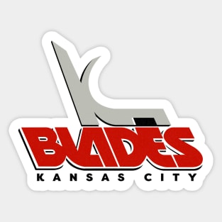 Defunct Kansas City Blades IHL Hockey 1990 Sticker